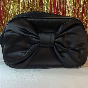 Dior Parfume Elegant Black Bow Clutch